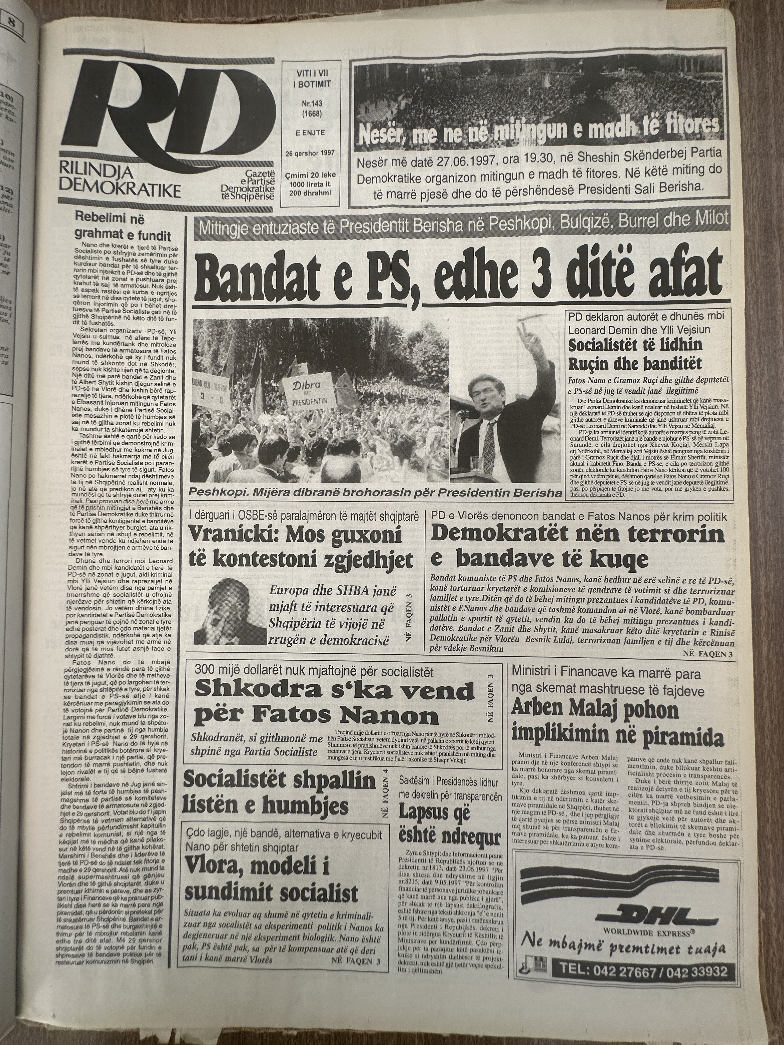 Rilindja Demokratike 1997-06-26